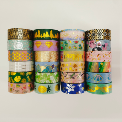 Washi Tapes PNG Image, Four Boho Washi Tape For Decoration Your